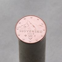 Словакия 1 евроцент 2018