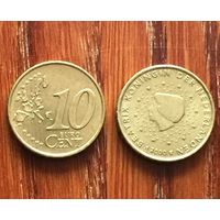 Нидерланды, 10 евроцентов 2000