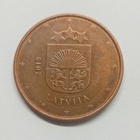 Латвия 5 евроцентов, 2019 год