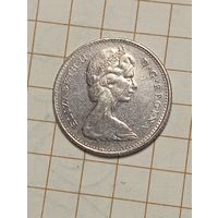 Канада  10 центов 1968 года .