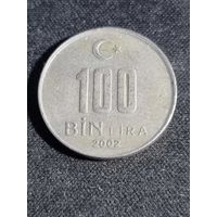 Турция 100 лир 2002