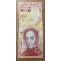 Банкнота ВЕНЕСУЭЛА 20000 БОЛИВАР 2017 ГОД