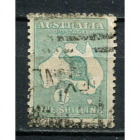 Австралия - 1915/1924 - Кенгуру 1Sh - [Mi.47XII] - 1 марка. Гашеная.  (Лот 9EW)-T25P3