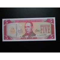 Либерия 5 долларов. 2003 г