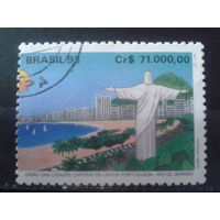 Бразилия 1993 Набережная Рио де Жанейро Михель-1,1 евро гаш