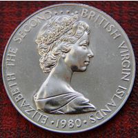 Виргинские острова 50 центов 1980 г. Пеликан.