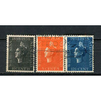 Нидерланды - 1938 - Королева Вильгельмина - [Mi. 318-320] - полная серия - 3 марки. Гашеные.  (LOT DY36)-T10P10