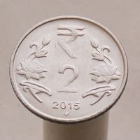 Индия 2 рупии 2015