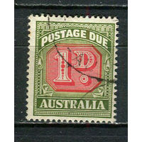 Австралия - 1958/1960 - Цифры 1Р. Portomarken - [Mi.76Ip] - 1 марка. Гашеная.  (Лот 18EW)-T25P3