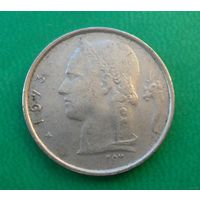 1 франк Бельгия 1973 г.в. Надпись на голландском - 'BELGIE'.