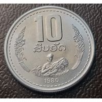 Лаос 10 атов, 1980    ( 4-1-2 )