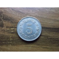 Мальта 5 центов 1977