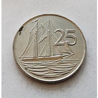 Каймановы острова 25 центов, 1996