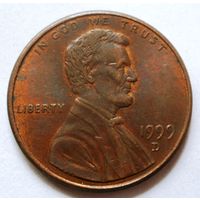 1 цент 1999 D США