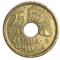 Испания 25 песет, 1996 - Кастилия - Ла-Манча