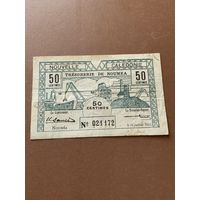 Новая Каледония 50 сантимов 1942 г. , редкая