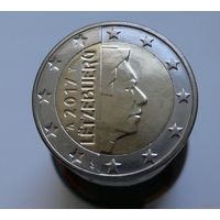 2 евро 2017 Люксембург UNC из ролла