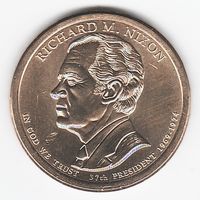 1 доллар США 2016 год 37-й Президент Ричард Никсон двор P _состояние aUNC