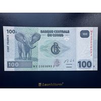 ДР Конго. 100 франков 2013 г. UNC. С 1 копейки