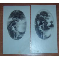 2 старые фото-открытки одним лотом 1930-1931 года.