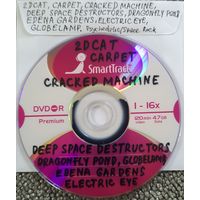 DVD MP3 дискография 2D CAT, CARPET, CRACKED MACHINE, DEEP SPACE DESTRUCTORS, DRAGONFLY POND, EDENA GARDENS, ELECTRIC EYE, GLOBELAMP (Psychedelic/ space rock, spacesynth) - 1 DVD