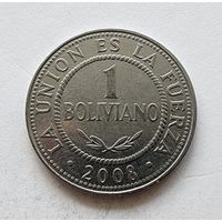 Боливия 1 боливиано, 2008