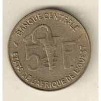 Западная Африка 5 франк 1976