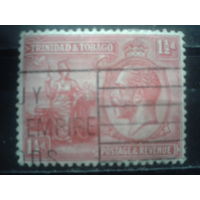 Тринидад и Тобаго 1922 Король Георг 5 1 1/2р