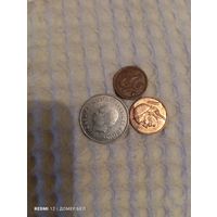 Дания 25 оре 1991, Бельгия 50 сантимов 1998, Швеция 1 крона 2002 -57