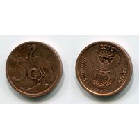 Южная Африка. 5 центов (2010, aUNC)