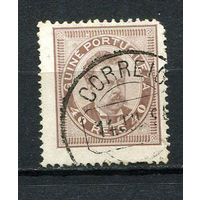 Португальские колонии - Гвинея - 1886 - Король Луиш I 40R перф. 13 1/2 - [Mi.19C] - 1 марка. Гашеная.  (Лот 60Du)