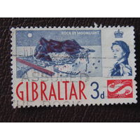 Гибралтар 1960 г. Гибралтарская скала в лунном свете.