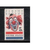 США-1966, (Мих.900) , ** , Цирк(одиночка),