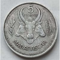 Мадагаскар 5 франков 1953 г.