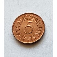 Маврикий 5 центов, 2010