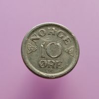 Норвегия 10 эре 1957