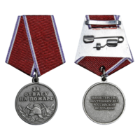 Медаль За отвагу на пожаре МВД РФ