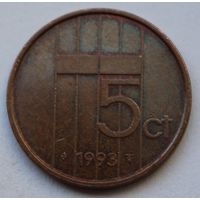 Нидерланды 5 центов, 1993 г.