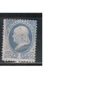 США-1870, (Мих.36), * (без клея)  , Стандарт, Президенты, Франклин