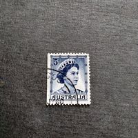 Марка Австралия 1959 год Королева Елизавета