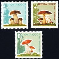 Грибы СССР 1964 год 3 марки