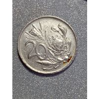 ЮАР  20 центов 1986 года