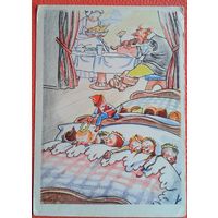 Гольц Н. Иллюстрация к сказке Ш.Перро "Мальчик-с-пальчик". 1958 г. Чистая