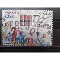 Испания 2014 300 лет Испанской Академии: книги, алфавит Михель-0,9 евро гаш
