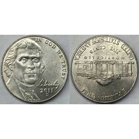 5 центов США 2011г D