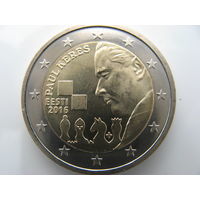 Эстония. Монета номиналом 2 евро 2016 года (Кернес)