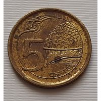 5 центов 2013 г. Сингапур