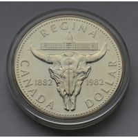 Канада, 1 доллар 1982 г. (100 лет городу Реджайна).