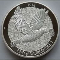 Австралия 2018 серебро (2 oz) "100 лет окончания Первой Мировой войны"