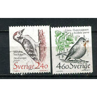 Швеция - 1989 - Птицы - 2 марки. Гашеные.  (Лот 9Dh)
